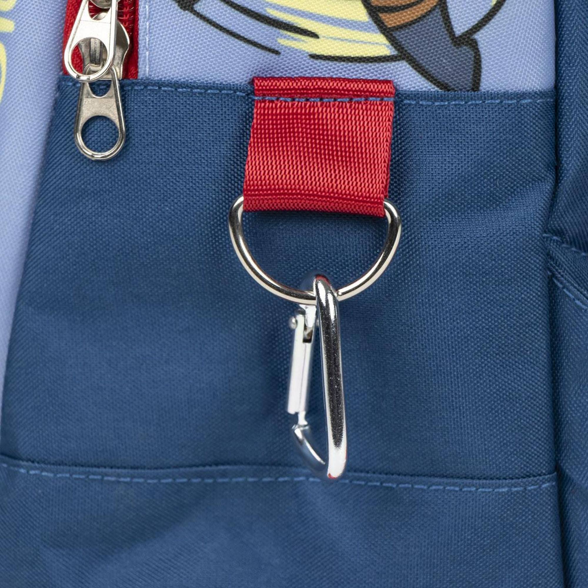 Mochila estilo trekking de avengers - multicolor - 23x27x15cm - fabricada con poliéster - mochila infantil con varios bolsillos - cinturón y asas aju