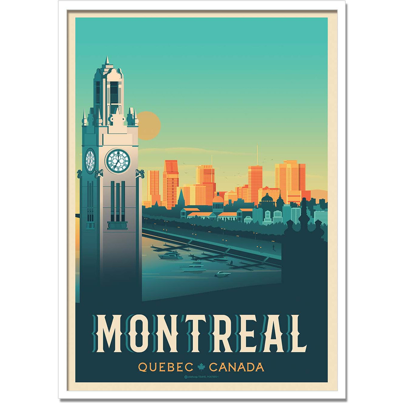 Affiche - Montreal - Olahoop Travel Posters
