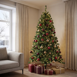Albero di Natale artificiale in PVC e acciaio - VERDE