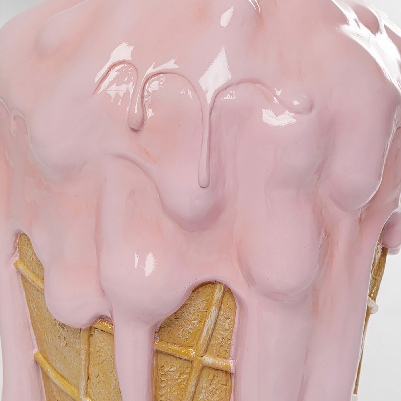 Table de bar glace 60cm rose Kare Design