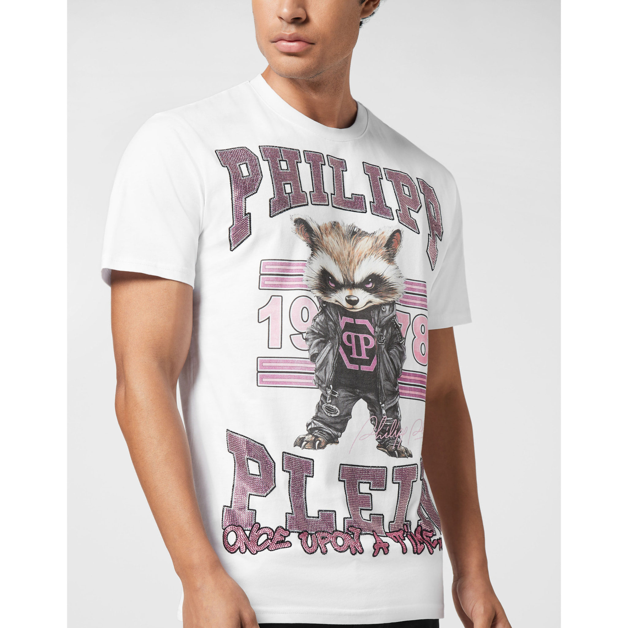PHILIPP PLEIN Maglietta girocollo Ss COLLEGE