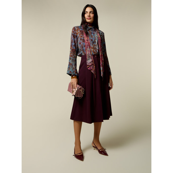 Oltre - Gonna pantalone - Bordeaux