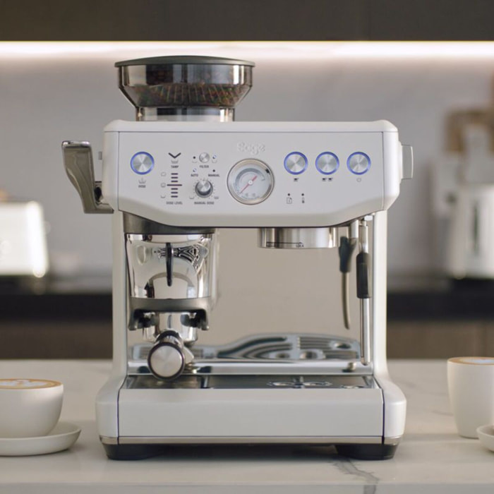 Machine à expresso SAGE APPLIANCES the barista express impress blanc sel de