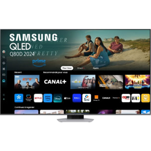 TV QLED SAMSUNG TQ85Q80D 4K UHD AI Smart TV 2024