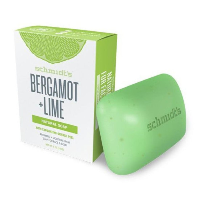 Pack de 3 - Schmidt's Savon Bergamote et Citron Vert 142 g