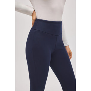 Comodi leggings termici in pile blu navy