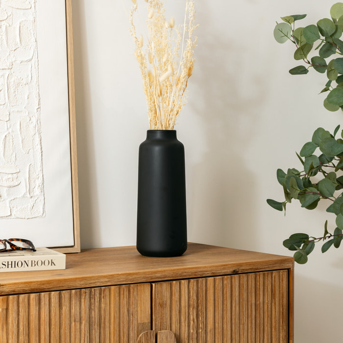 Vase céramique Rily noir H.30 cm