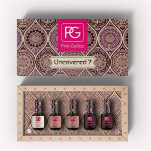 Set vernis semi-permanent - Uncovered7 - 5x 15 ml