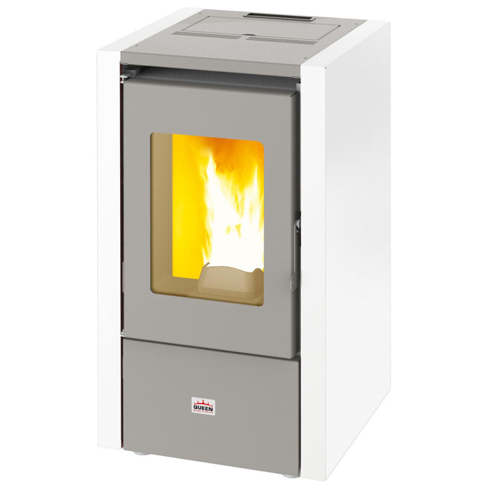 Stufa A Pellet Queen Mignon Bianca 5,5Kw