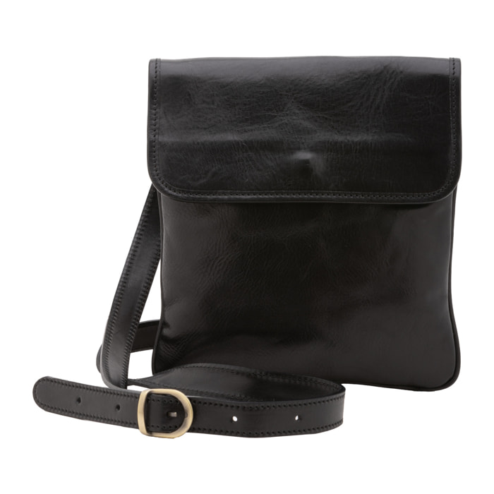 Borsa a tracolla  da uomo In Vera pelle Made in Italy 25x23x4 cm