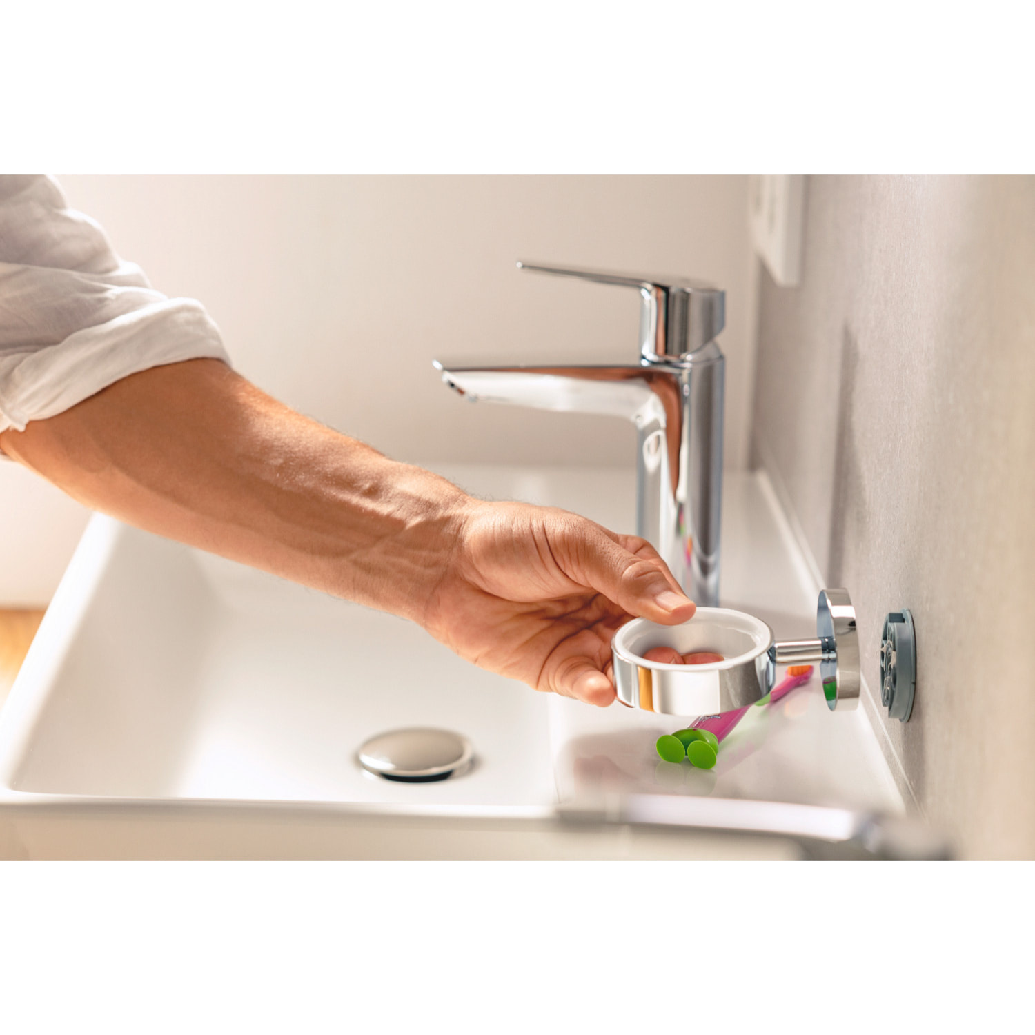 GROHE QuickGlue A2, colle pour accessoires de salle de bain (2 tubes)