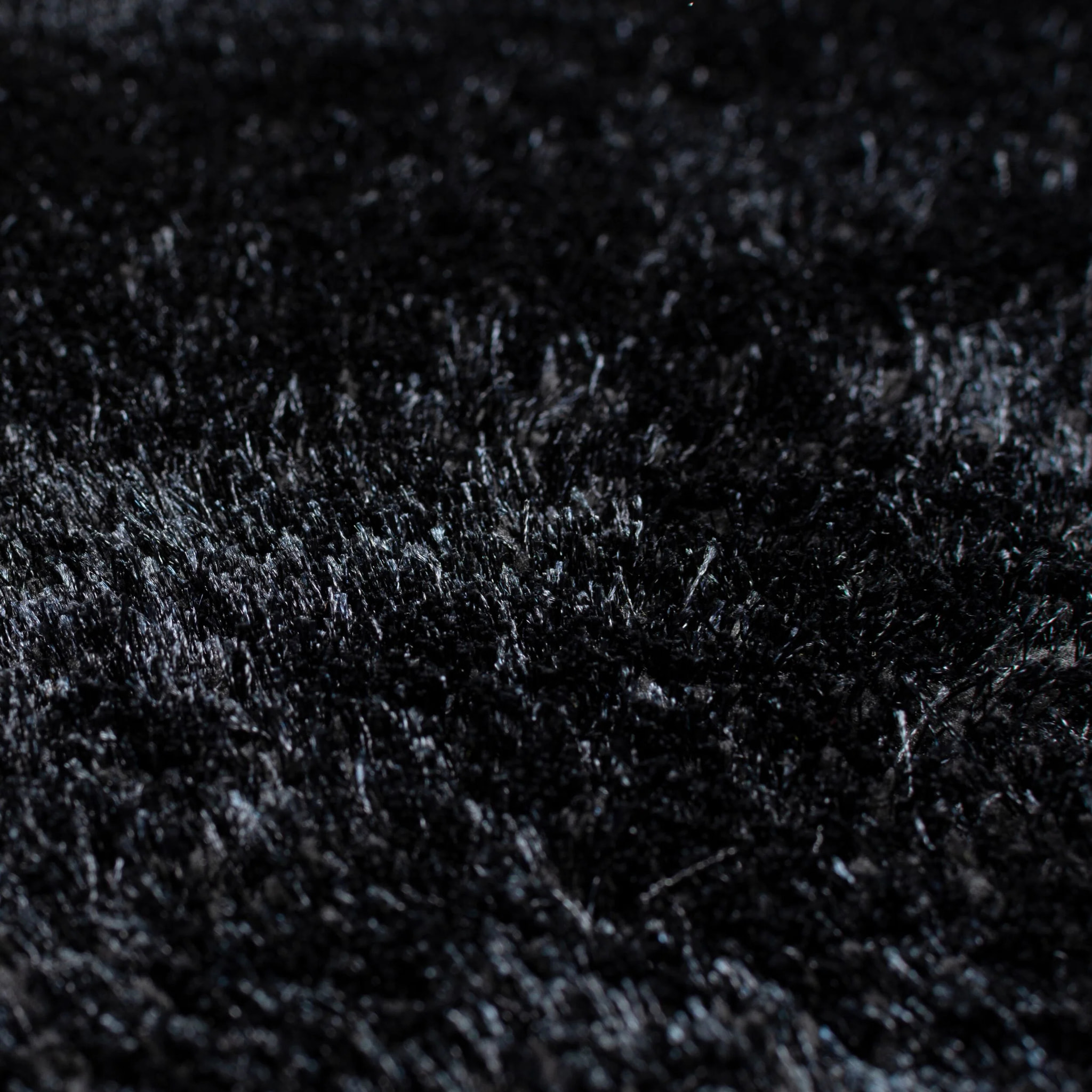 Tapis de couloir SHAGGY Noir