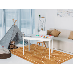 Alfombra de vinilo Cancha de Baloncesto 160x240 cm - PVC antideslizante, vinilica, para habitación de los niños, infantil