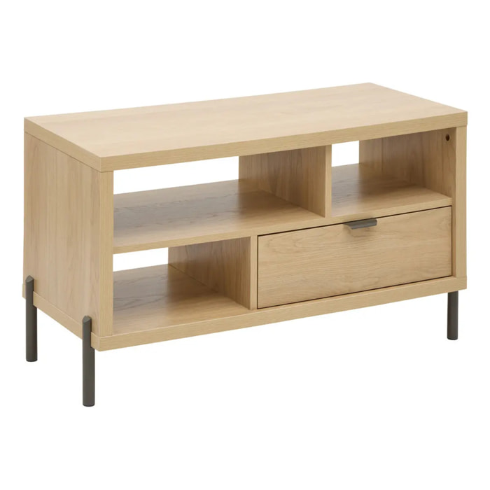 Table basse Alvo rectangulaire 39,5x92,5cm beige