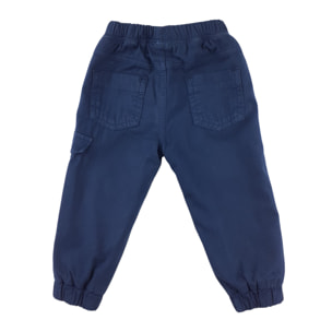 PANTALONE VELLUTO FODERATO BLU