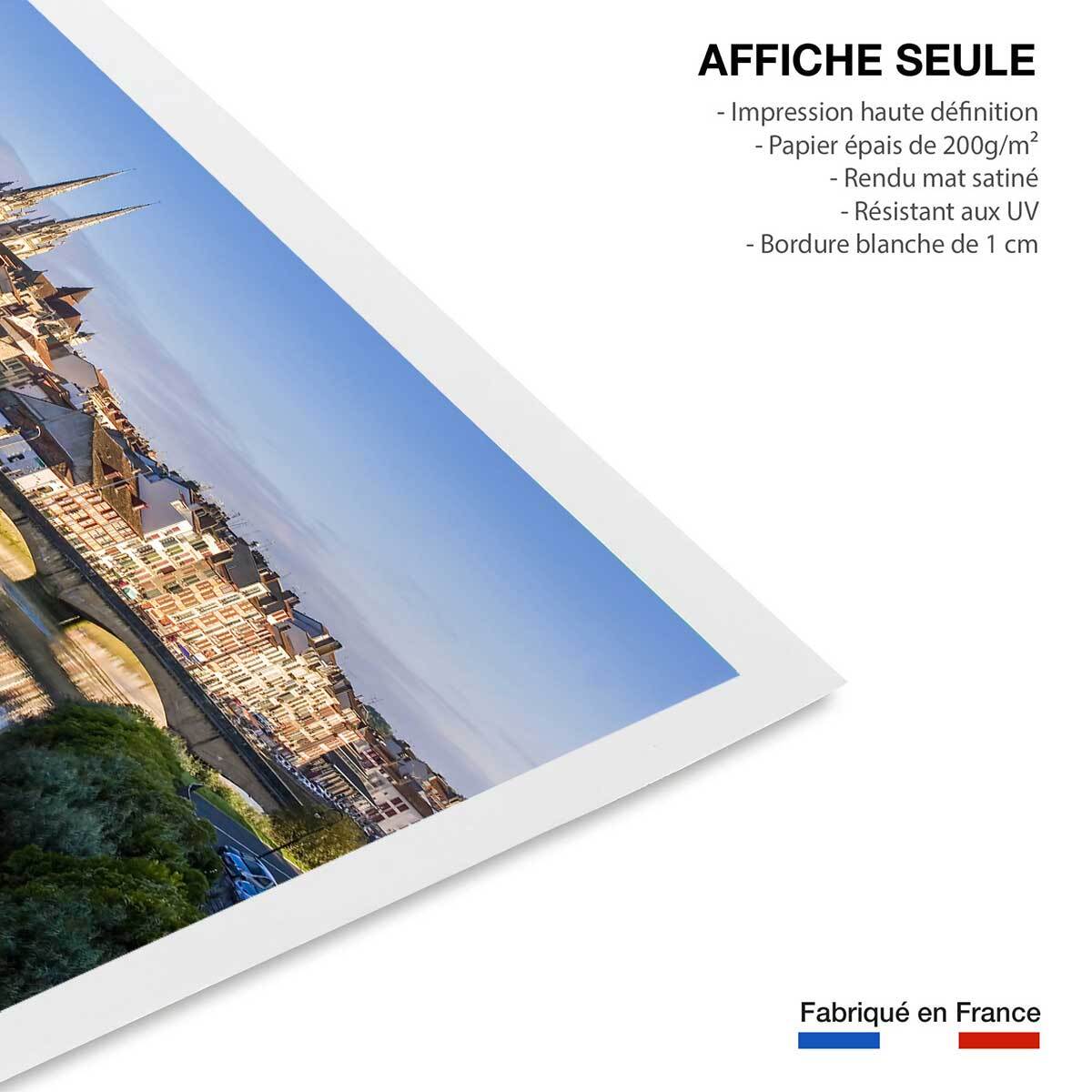 Affiche deco ville bayonne Affiche seule