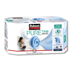 Pack de 2 lots de 4 Rubson - Absorbeur Aero 360 Pure Recharge