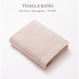 Toalla de baño 90x150cm 100% algodón 550gsm crudo logo bordado haze scalpers home