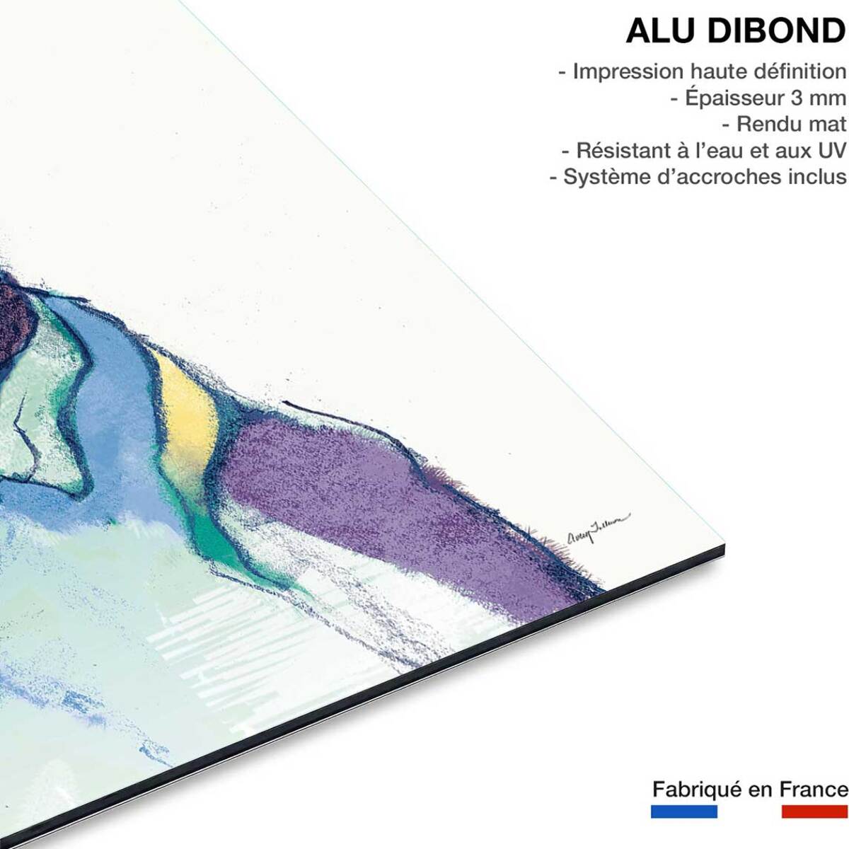 Tableau animaux Bouledogue Ulysse Tableau alu Dibond