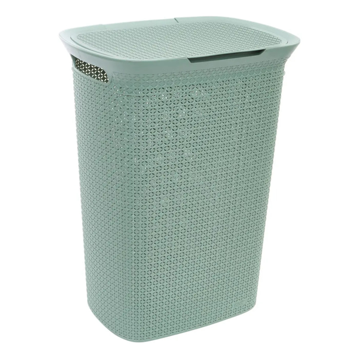 Corbeille 57L Scandinave Vert