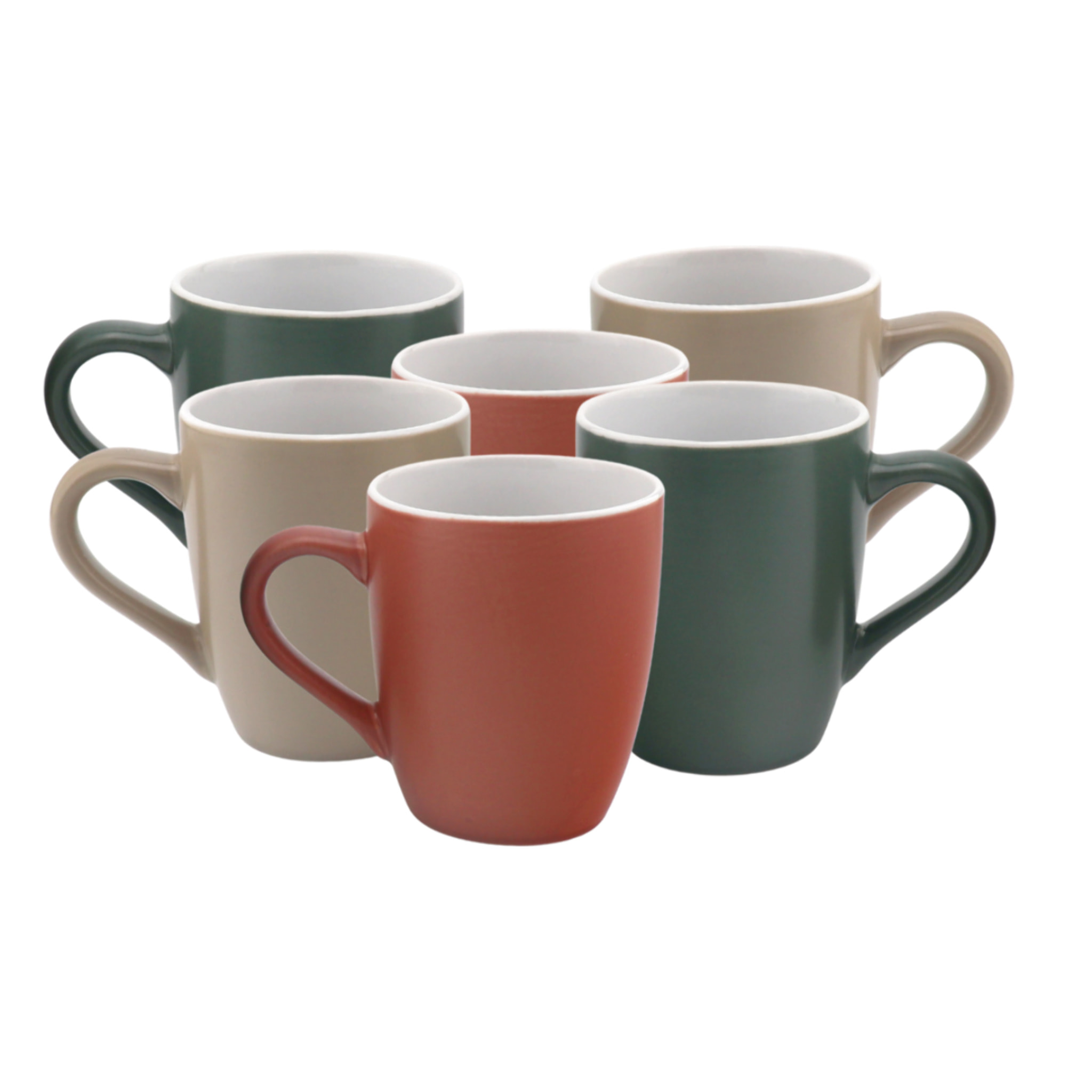 Lot de 6 mugs, HANAE
