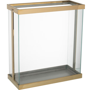 J-Line lanterne Rectangle Enma - fer/verre - or - large