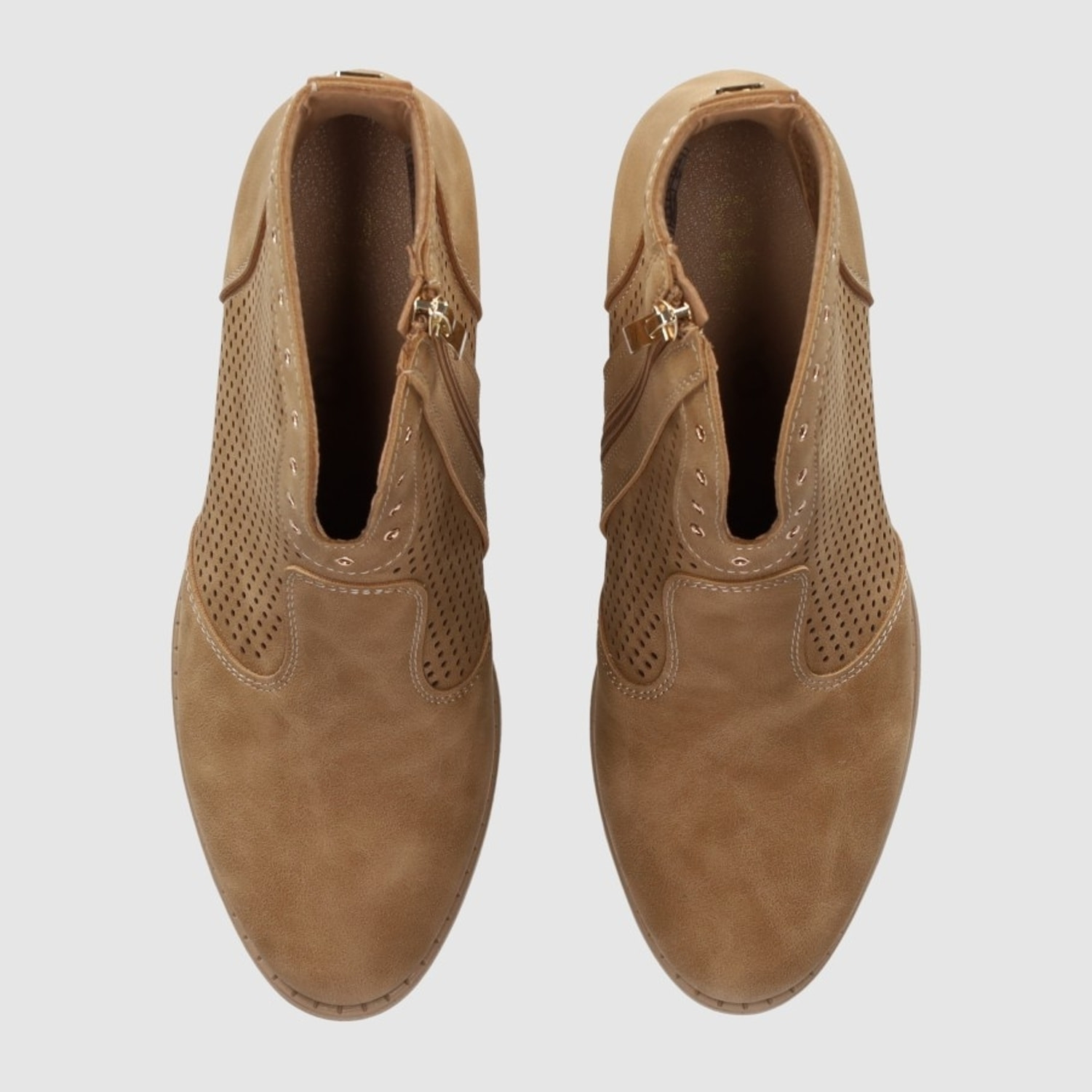 Botines de Piel Sintética - Cuero - Tacón: 5 cm