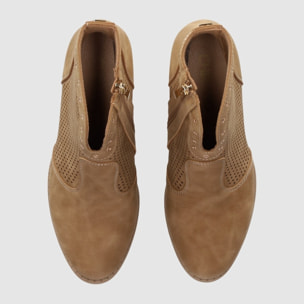 Botines de Piel Sintética - Cuero - Tacón: 5 cm