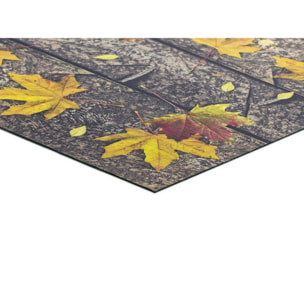 SPRINTY Alfombra vinílica de cocina diseños otoñales en amarillo, varias medidas disponibles.