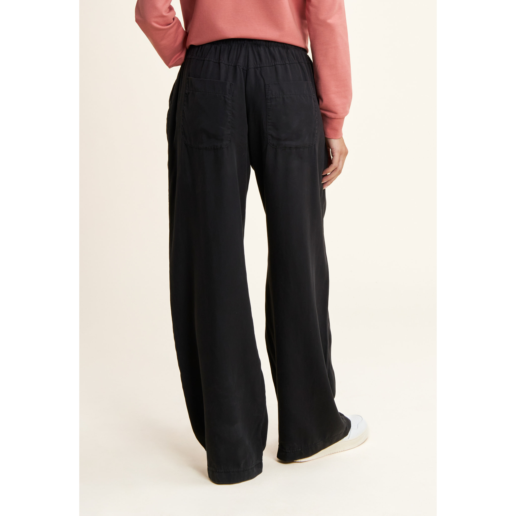 Pantaloni wide leg in Twill di Lyocell