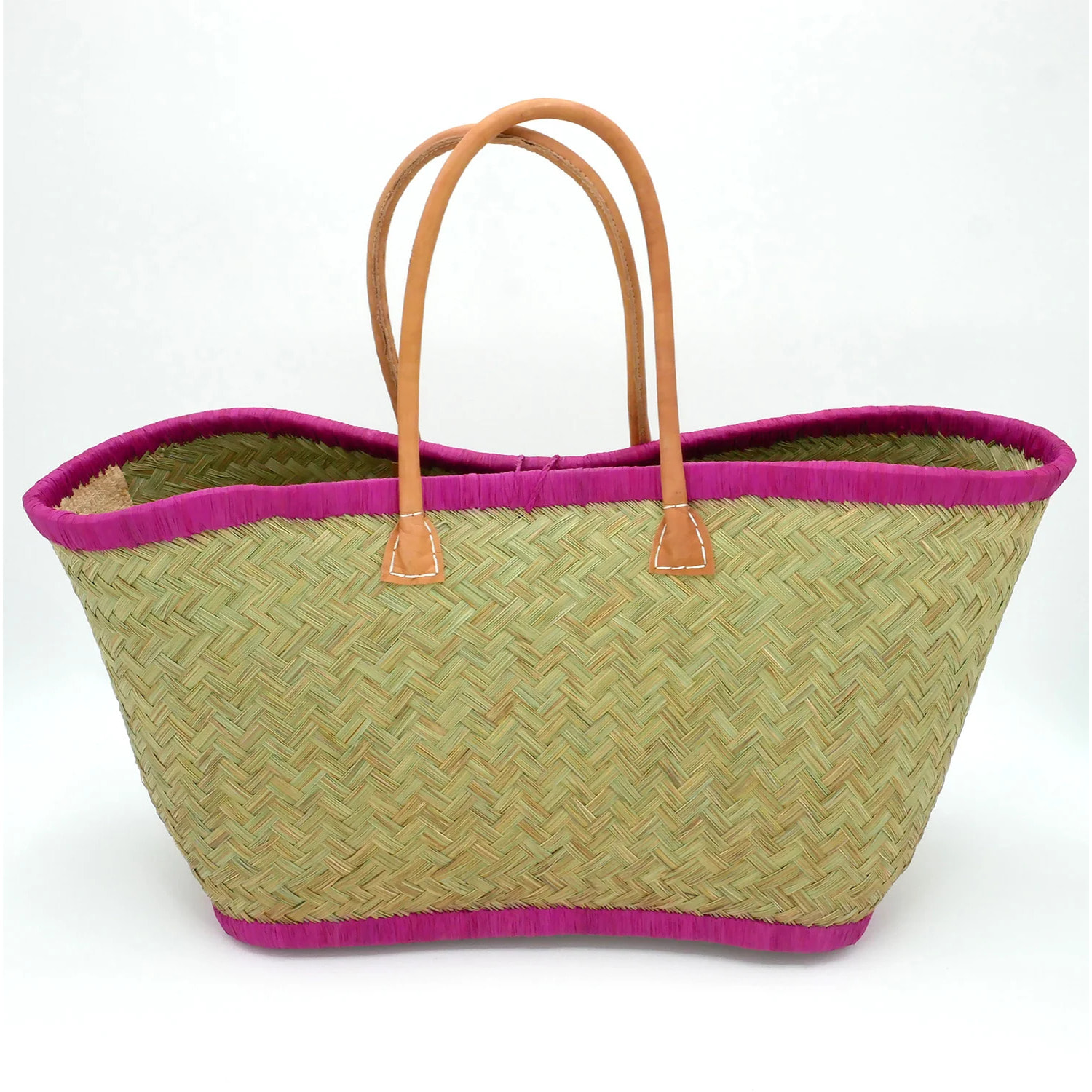 Panier artisanal de Madagascar - Good Vibes GM Fuchsia