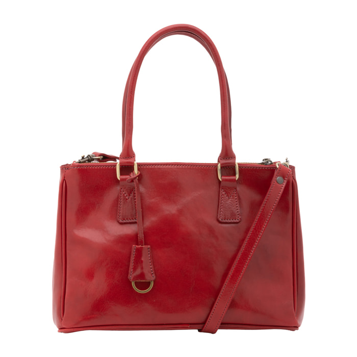 Borsa a tracolla  da donna In Vera pelle Made in Italy 35x23x16 cm