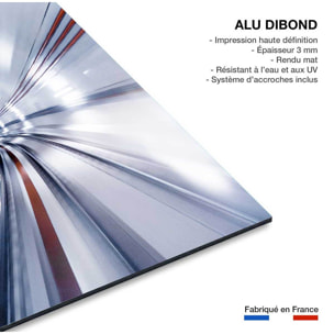 Tableau abstrait propulsion supersonique Tableau alu Dibond