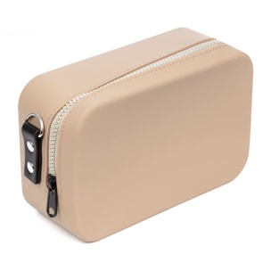 LIBELULLA Borsa a spalla Body rettangolare in silicone. Colore kaki