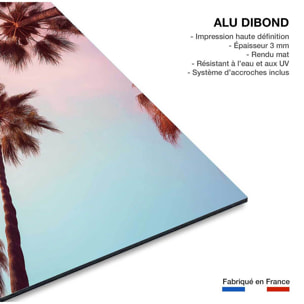 Tableau palmier rose beverly hills sunset  Tableau alu Dibond