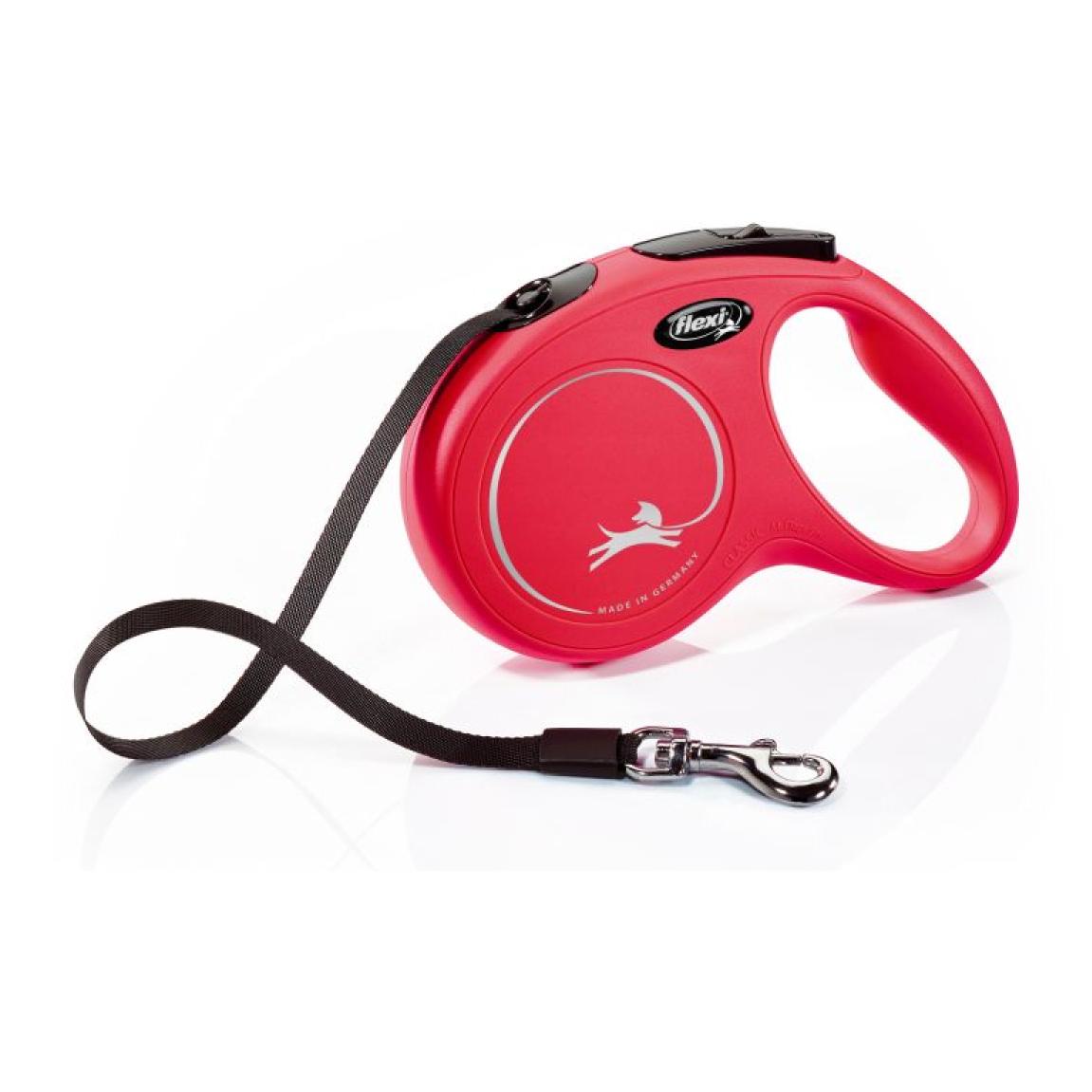 Laisse New Classic M Tape 5 m red Flexi CL20T5-251-R-20