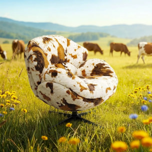 Fauteuil pivotant Cutie vache Kare Design