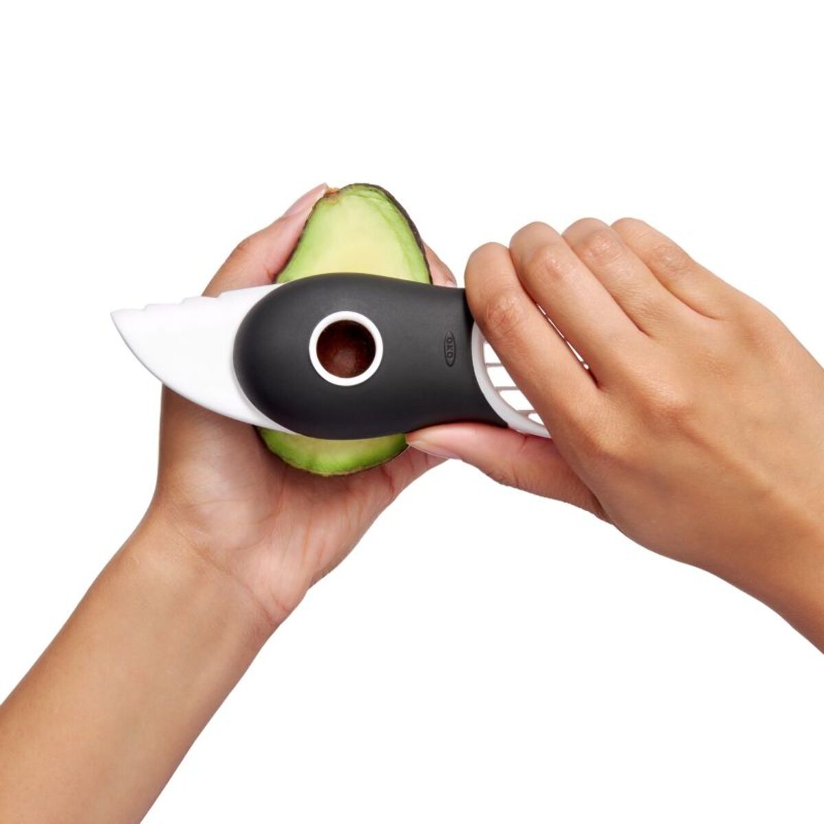 Coupe fruits OXO Coupe-avocat 3 en 1 blanc