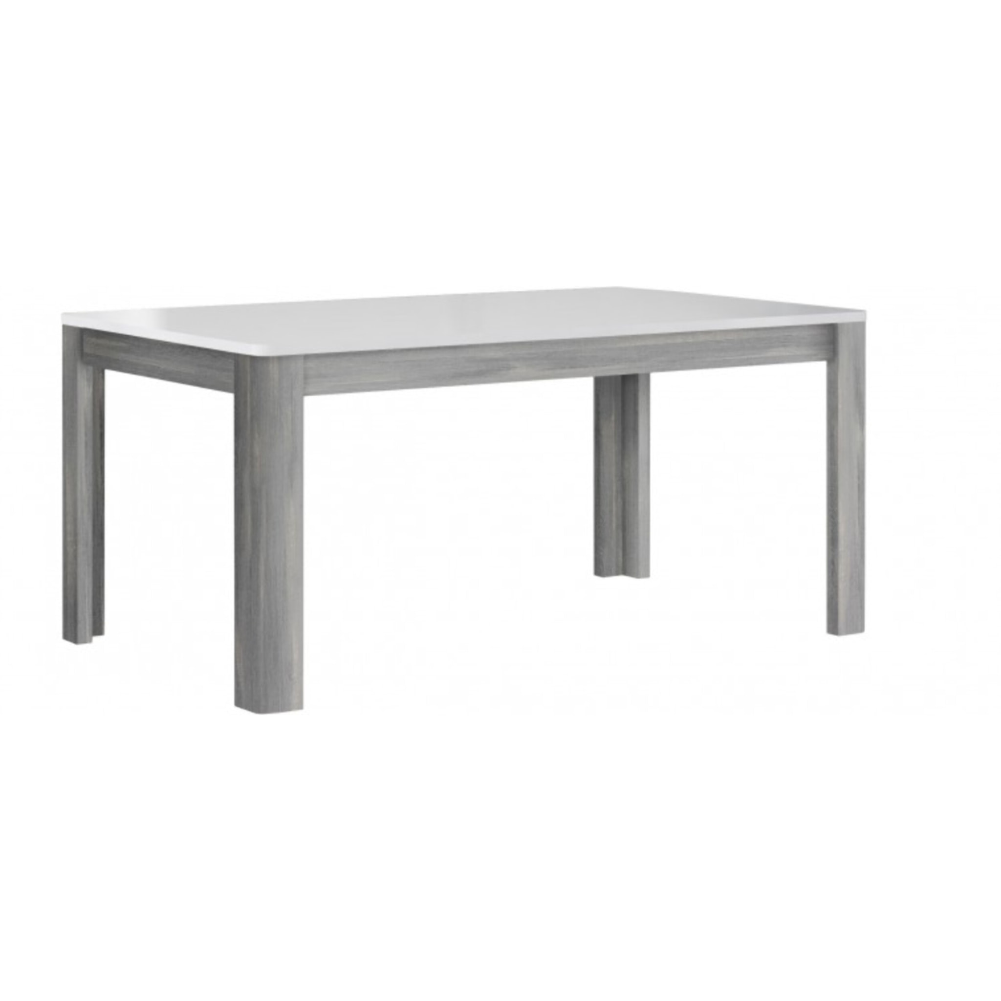 Table extensible style bois plateau laqué 160/206 cm - SENSATION