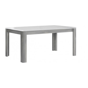 Table extensible style bois plateau laqué 160/206 cm - SENSATION