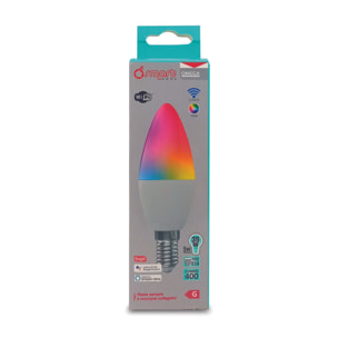 OMEGA Lampada LED Smart WiFi C37 5W RGB