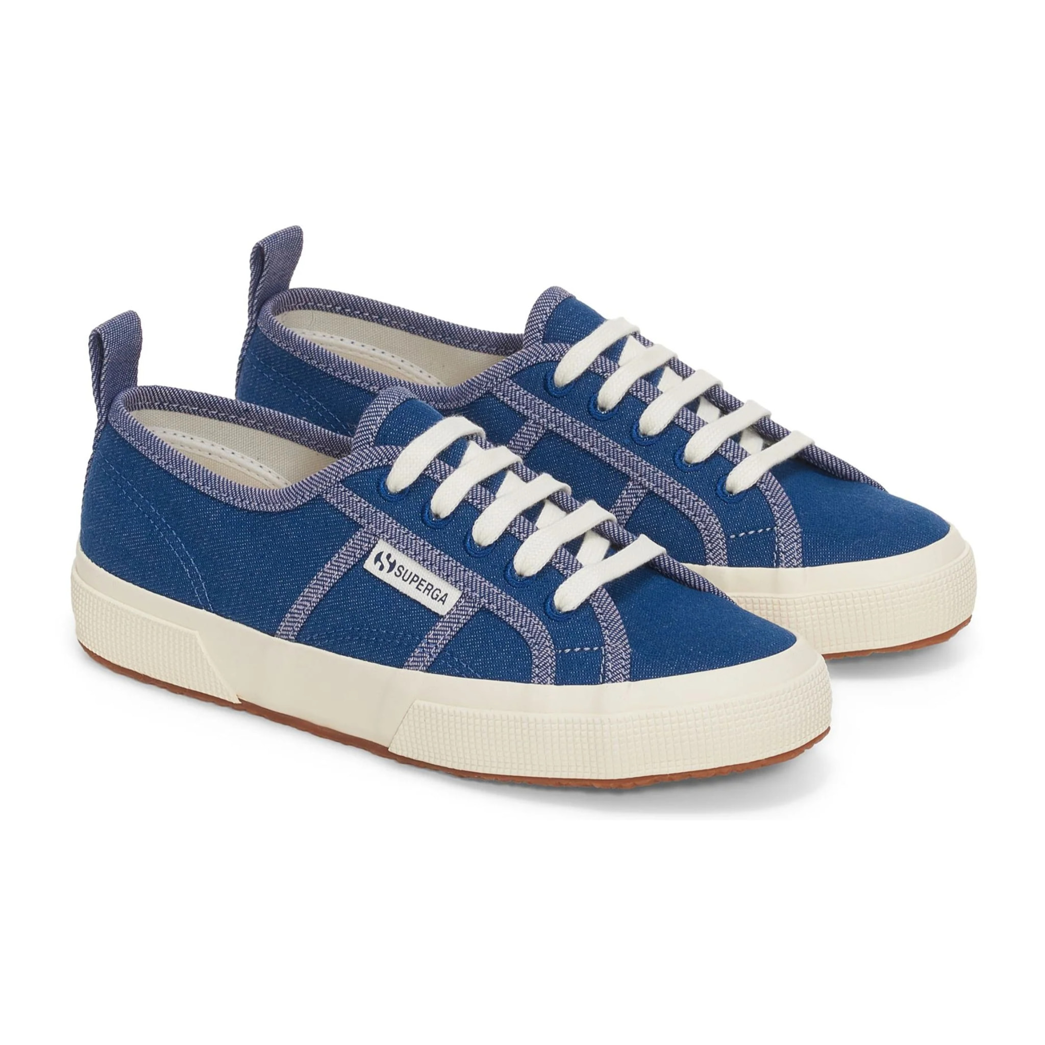 Le Superga Uomo Donna Blu 2750 Reverse Denim