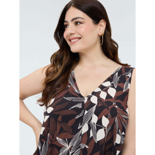 Fiorella Rubino - Vestido modelo Free con estampado - Negro