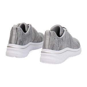 Zapatillas de tela gris