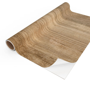 Rouleau revêtement adhésif vinyle au mètre - Sticker lavable Cuisine Meuble Armoire Porte - BOIS VINTAGE