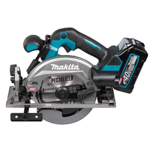 Scie circulaire XGT Scie Ø 165 mm livrée avec 2 batteries 2,5 Ah, 1 Chargeur rapide DC40RA, 1 Coffret Makpac 3 - MAKITA - HS012GD201