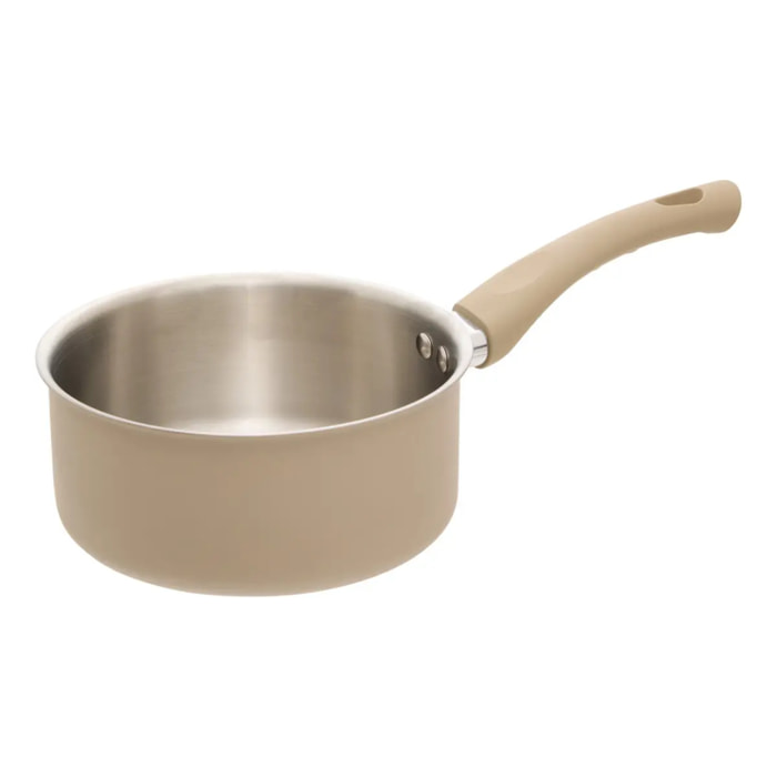 Casserole Solstice D18cm aluminium beige