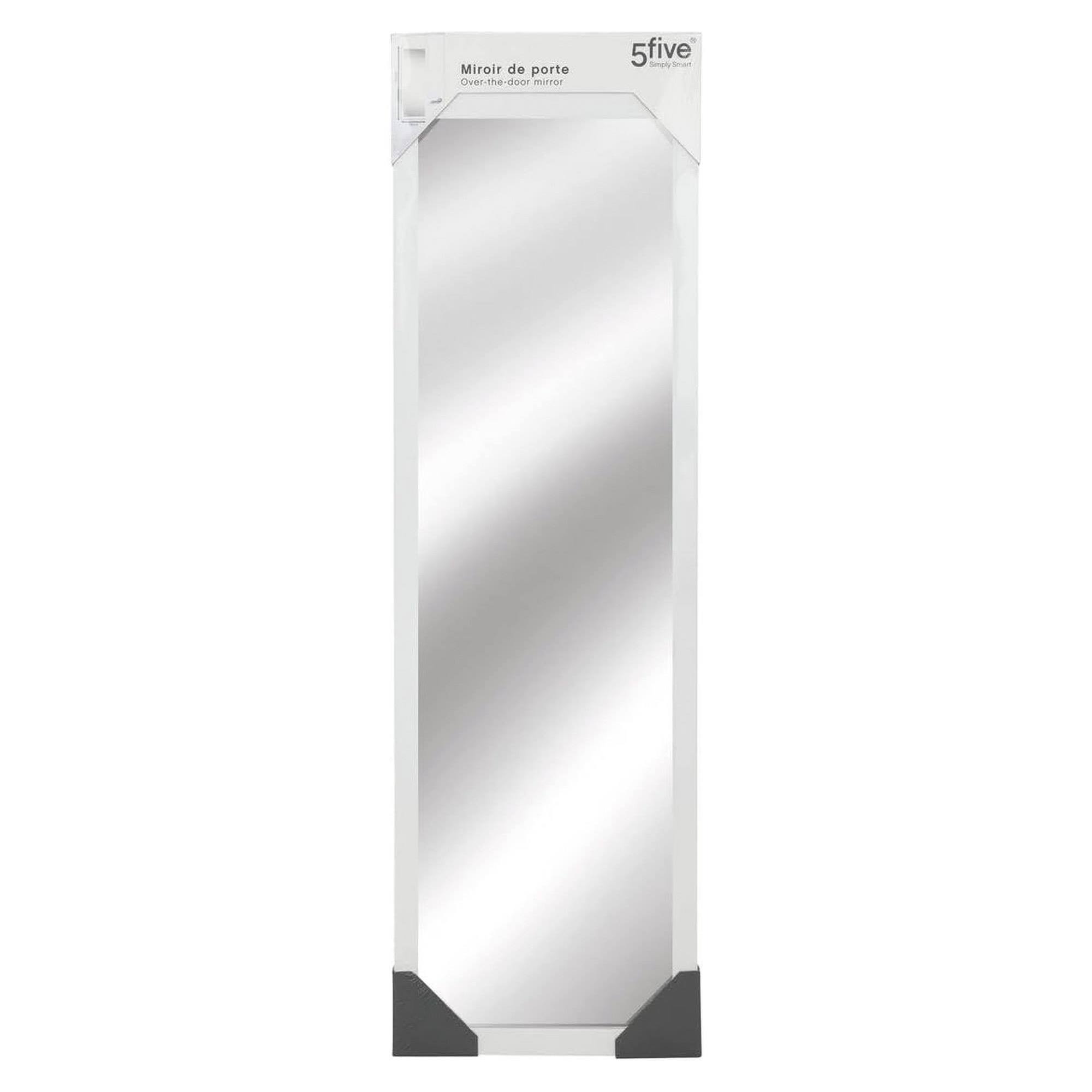Espejo de puerta clásico, 36 x 109 cm, expositor en caja blanca