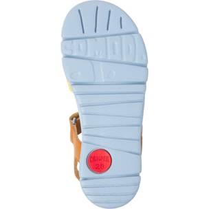 Sandalias - CAMPER Oruga - Multicolor - Piel lisa / Textil natural (Algodón reciclado)