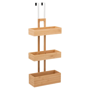 Étagère de porte 3 niveaux bambou